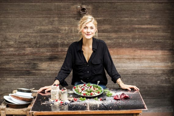 Behind Eat Better Not less best-selling book: Nadia Damaso
