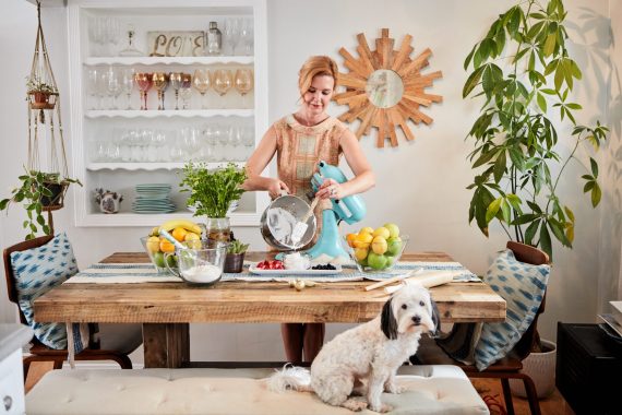 Sugar free coconut whipped cream with berries